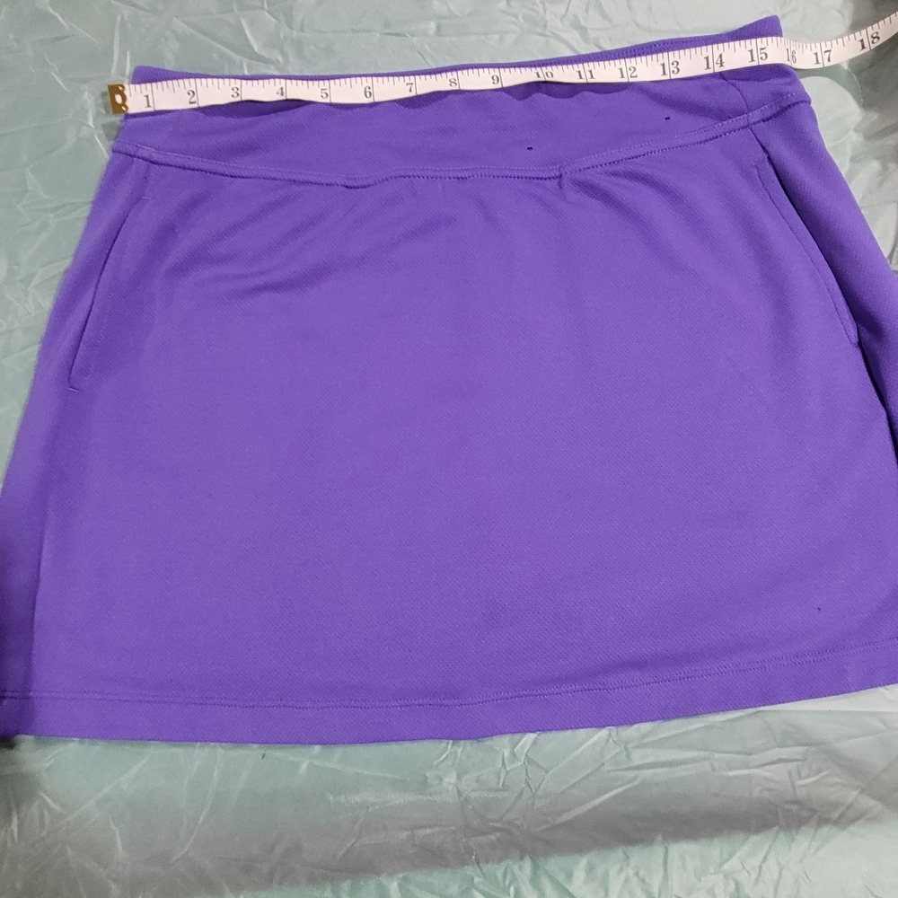 PGA tour airflux 15" skort, purple, medium